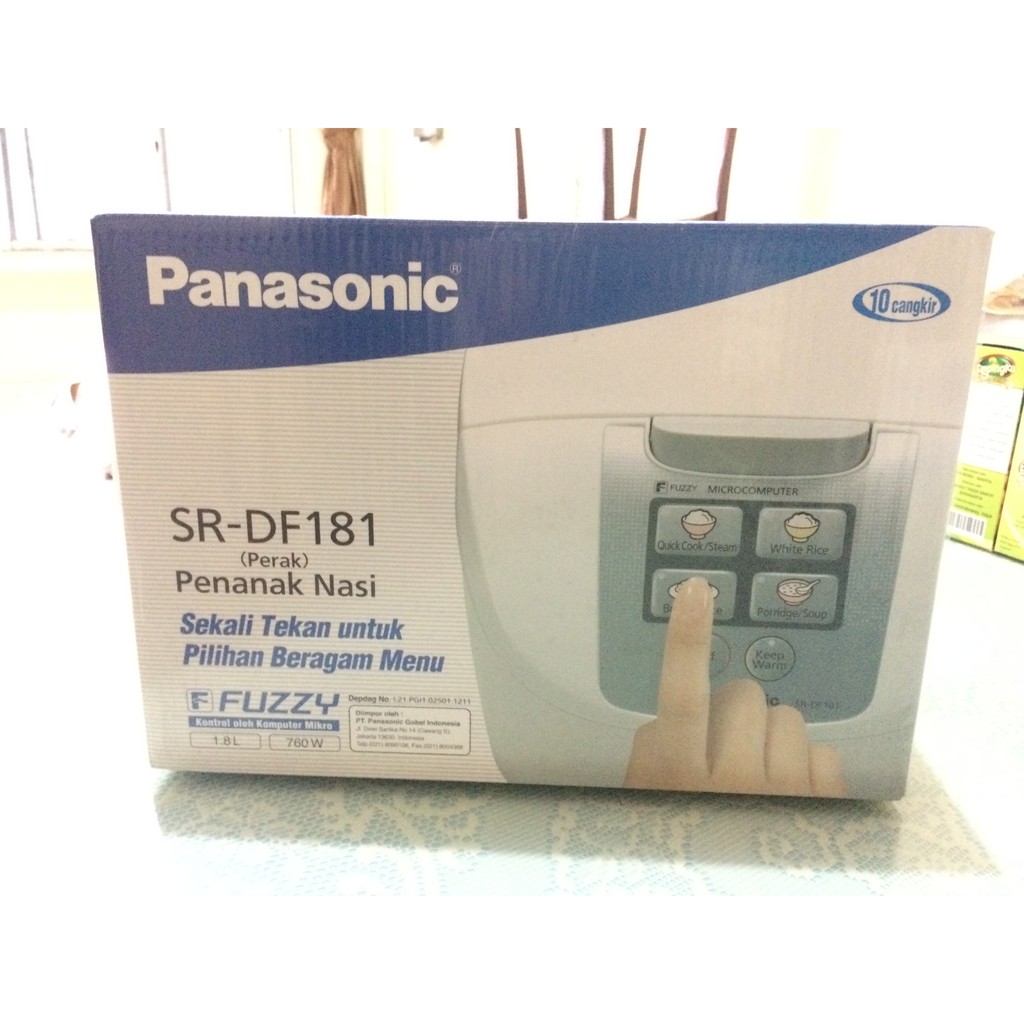 Jual Panasonic Rice Cooker 4in1 Digital SRDF181 Shopee Indonesia