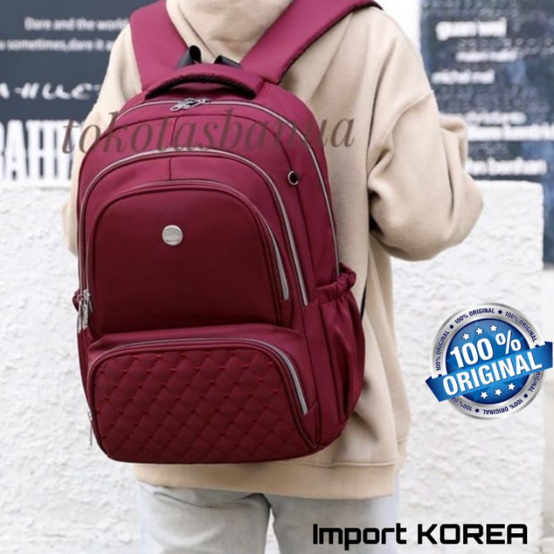 ORIGINAL Tas Ransel CHIBAO LAPTOP JUMBO 15 INCH + Free Dompet IMPORT KOREA Super Tebal Anti Air Terbaru