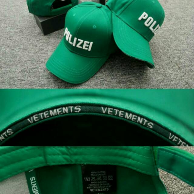 Topi Polizei Vetements Green