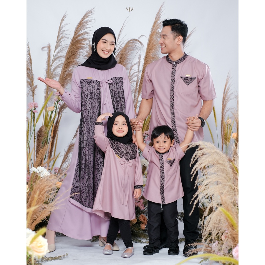 Wimi.id Raline Family Set - Dusty Purple | Family Set