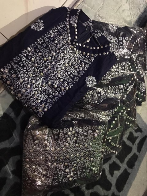 Gamis Motif Batik Songket Palembang