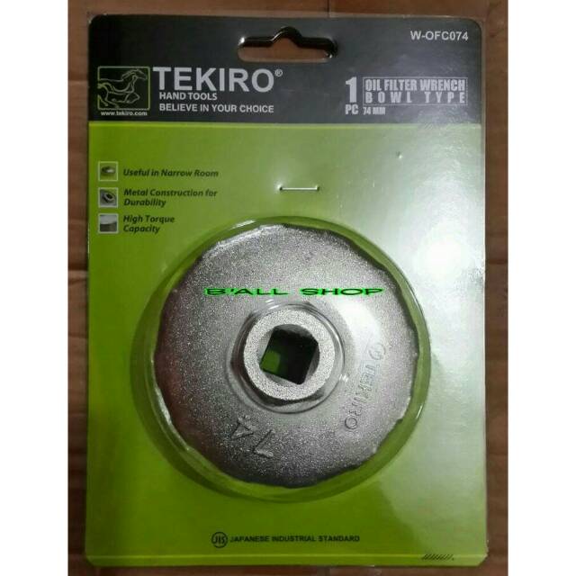 Kunci Oli Filter Mangkok 74 mm Tekiro  AU - OF0965