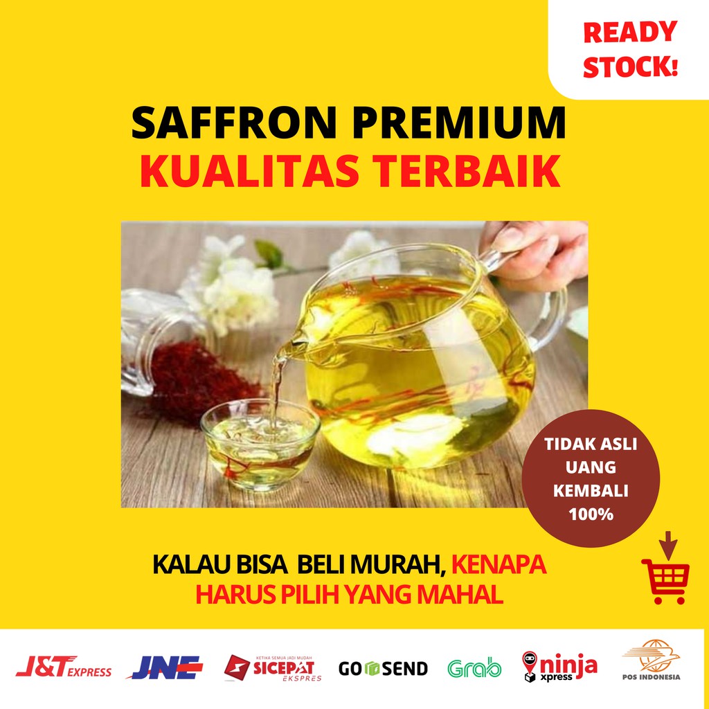 

(BISA COD) SAFFRON IRAN 1 Gram PREMIUM Kualitas Terbaik Super Negin