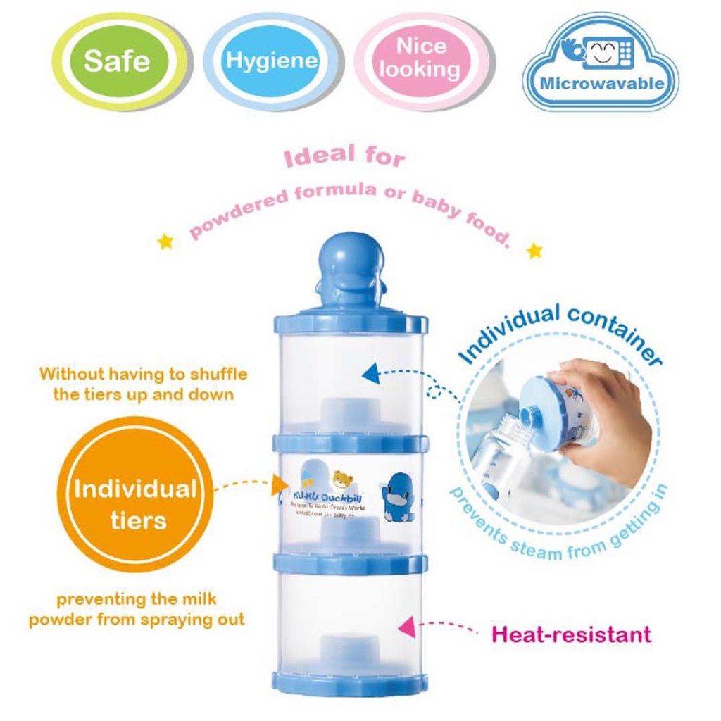 Ku.Ku Duckbill The Intelligent Three Layer Milk Powder Can - KU 5417 / 5417