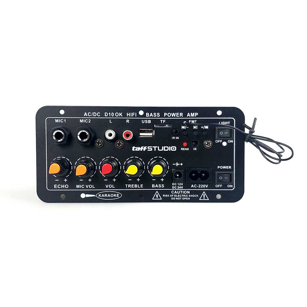 AMPLIFIER BOARD AUDIO BLUETOOTH USB FM RADIO TF 400W D10OK TREBLE BASS BOOSTER PERANGKAT SPEAKER MOB