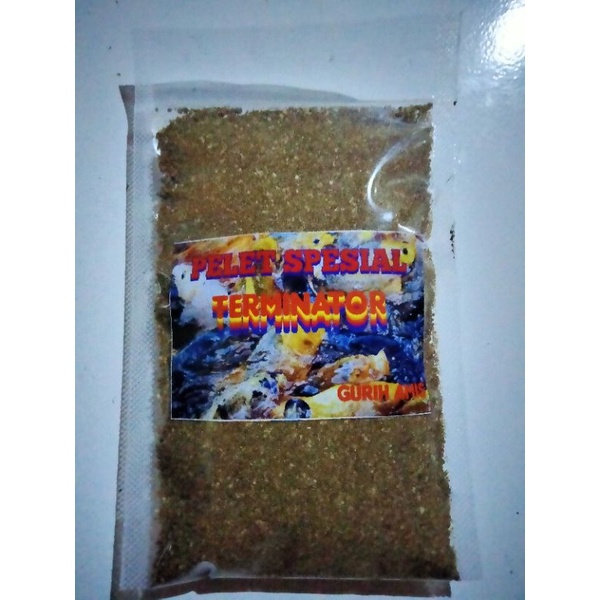 pelet sangrai terminator kemasan 150gr 3pcs 1stiker