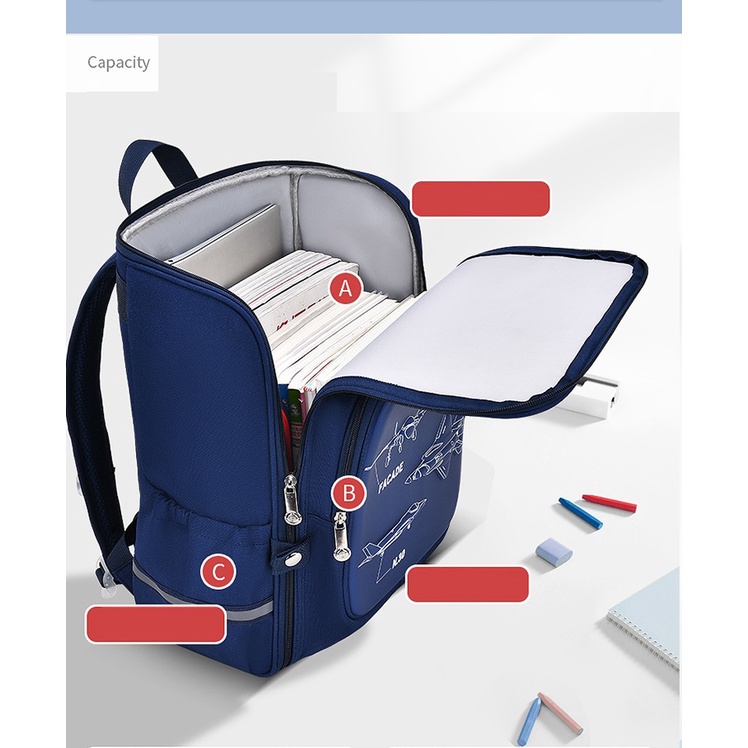 DRAB5619 Tas Ransel Anak Sekolah Anti Air