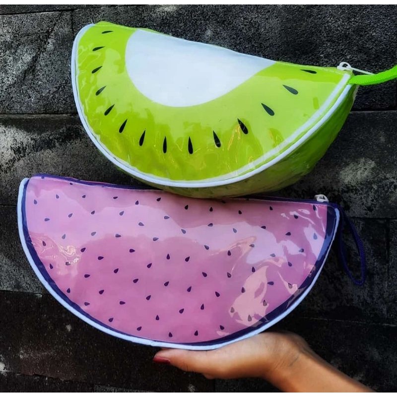 POUCH MIKA BUAH BUAH AN /TEMPAT KOSMETIK/DOMPET SERBAGUNA