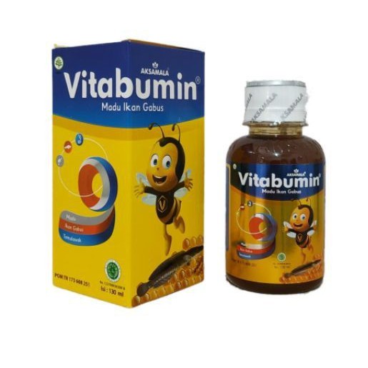 VITABUMIN 130 ml Madu Ikan Gabus - Madu Penambah Nafsu Makan Anak - Menjaga Daya Tahan Tubuh Anak