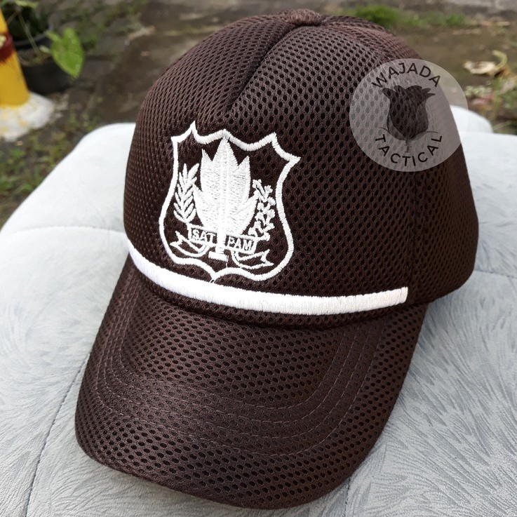 Topi Satpam Coklat Terbaru Security