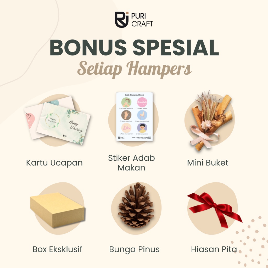 BOLON Series / Hampers Nikah / Hampers Unik / Hampers Makanan / Hampers Aesthetic / Hampers Idul Adha / Kado Pernikahan / Kado Nikah / Wedding Gift / Kado Unik / Kado Kekinian / Hampers Lebaran / Hampers Idul Fitri / Hampers Murah / Kado Cewek /Puri Craft