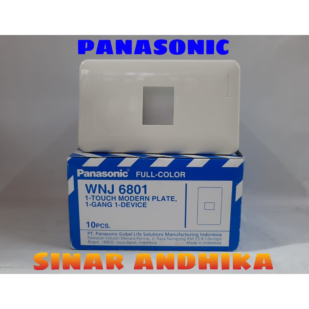 FRAME SAKLAR 1 GANG 1 DEVICE TYPE FC PANASONIC WNJ 6801