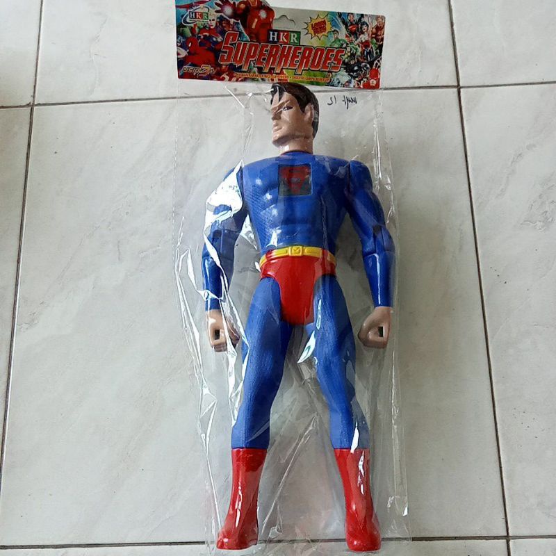 Mainan Robot Superman Ukuran 40cm Bisa Bunyi Nyala Lampu Free Batterai 44-04020  / SH2