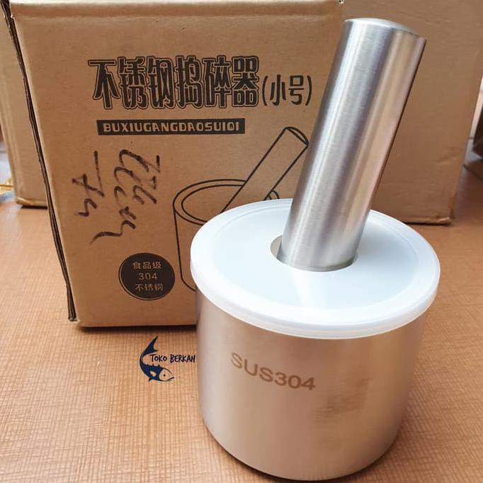 READY STOCK Cobek / Ulek Ulekan Stainless Cowet Coet Cabe Obat Mini MS049