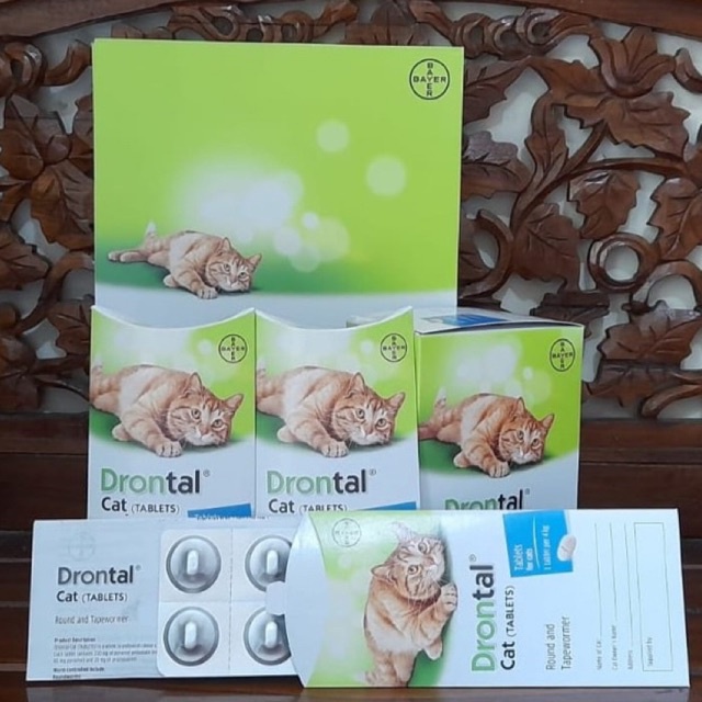 DRONTAL CAT OBAT CACING KUCING / DRONTAL CAT ORIGINAL