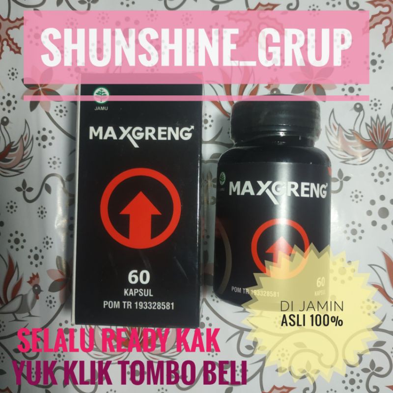 MAXGRENG ASLI Suplemen Pria Herbal MAXGRENG ASLI OBAT PRIA KUAT MAXGRENG ORIGINAL