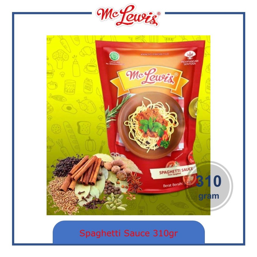 

MCLEWIS Spaghetty Sauce 310gr Saus Spagheti