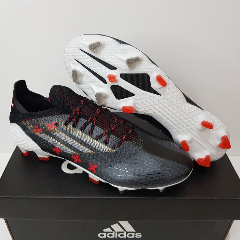 Sepatu Bola Adidas X Speedflow Black Star .