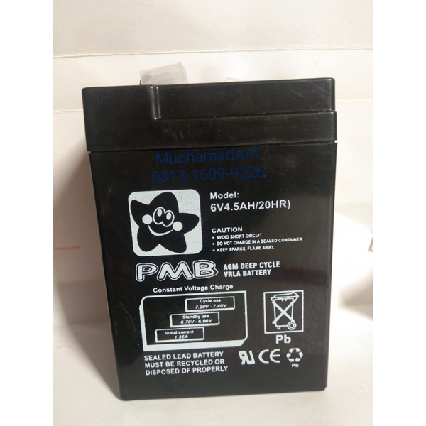 Aki mobilan anak aki motoran anak aki 6v 4,5a aki 6volt