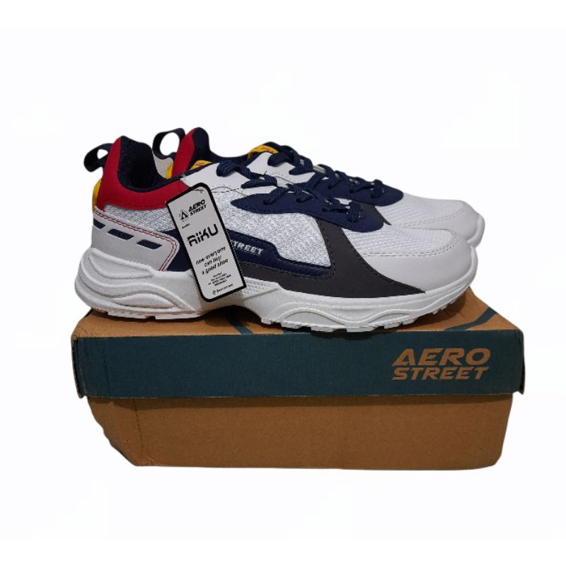 Sepatu Aerostreet Riku Putih Merah Original BNIB size 41