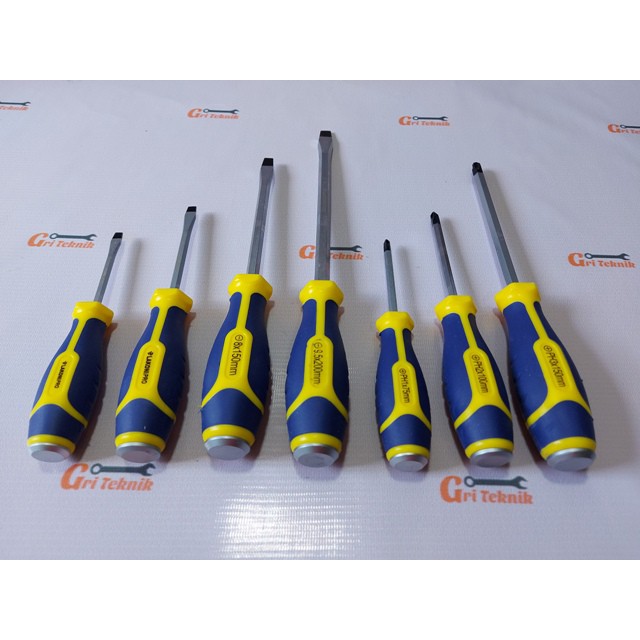 701056  OBENG SET 7 PCS TEMBUS KETOK JET JO TOOL LAKONI PRO 701056 / GO THRU SCREWDRIVER SET 7 PCS