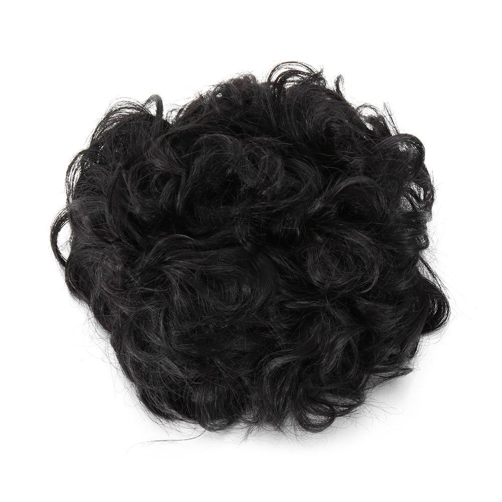 Nanas 80G Hair Bun Curly Ponytail Scrunchie Kuncir Rambut Palsu Kriting