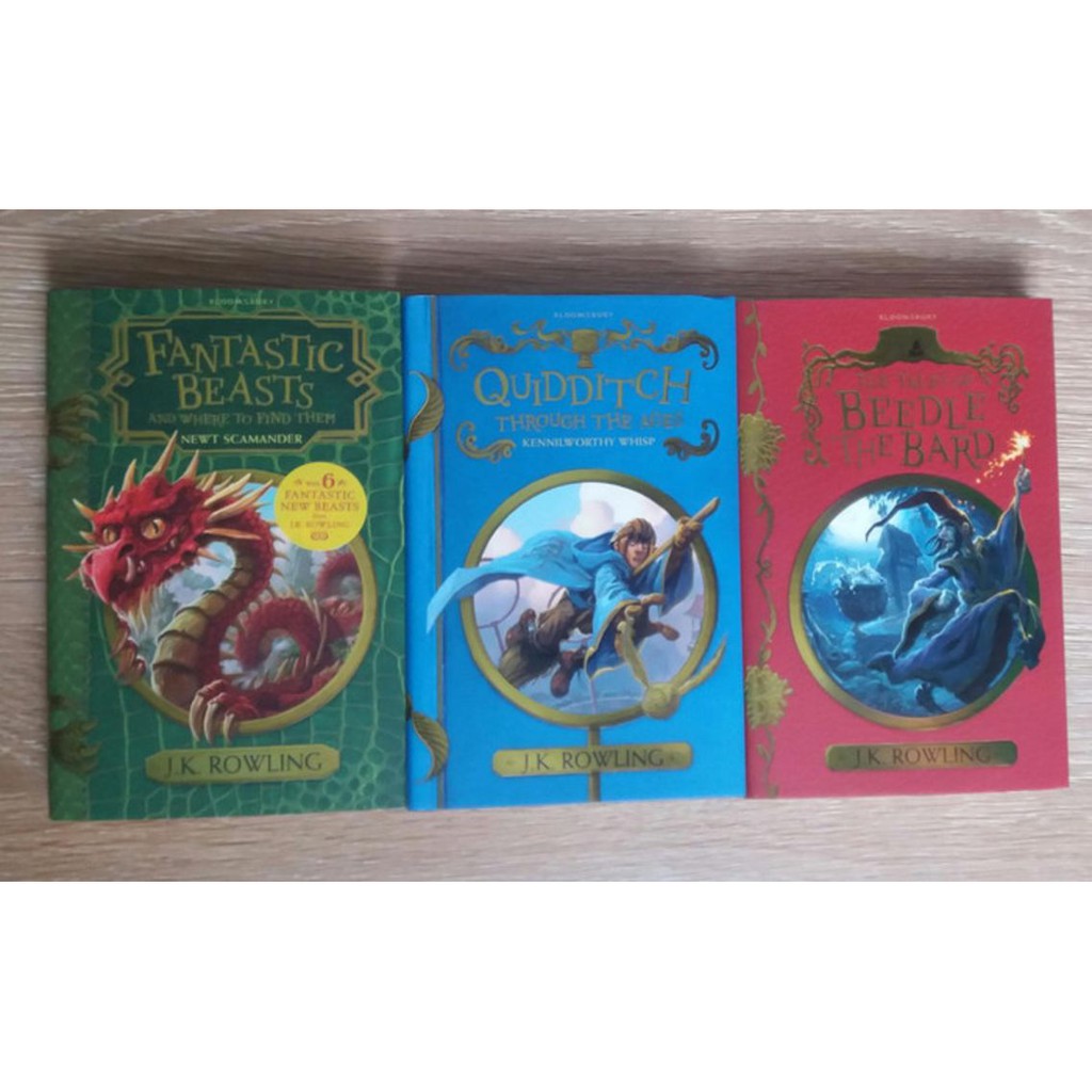 Paket 3 Buku Fantastic Beasts Beedle The Bard Quidditch Jk Rowling Shopee Indonesia