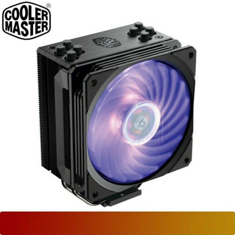 air cpu cooler cooler master hyper 212 rgb   black intel amd lga 1700