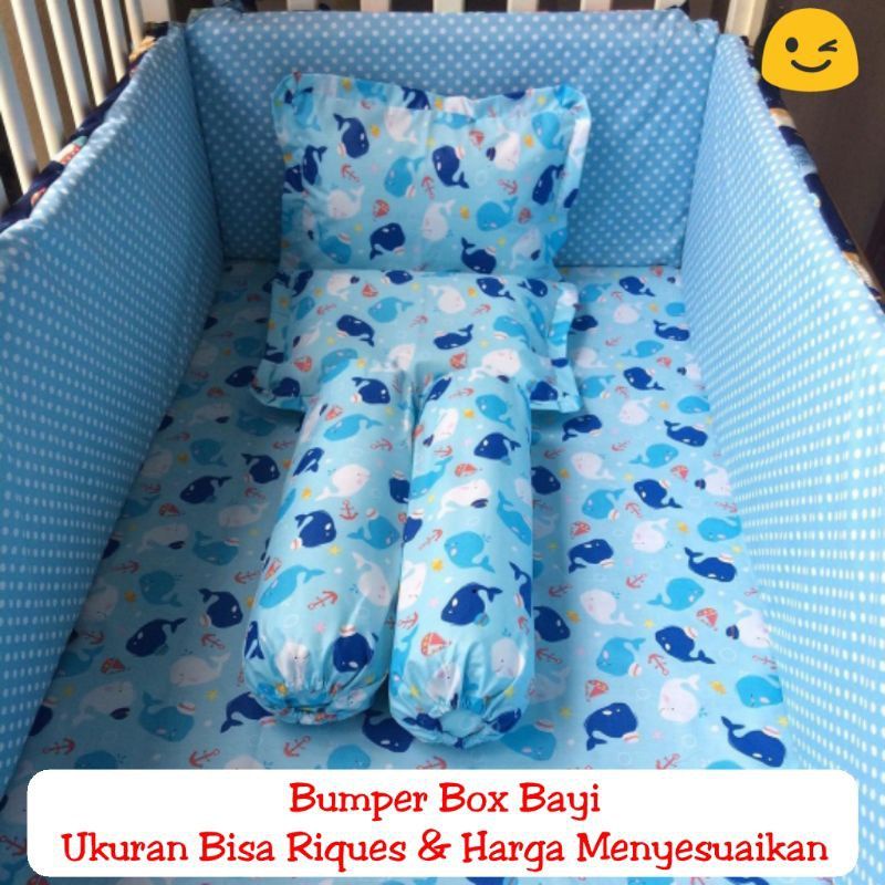 Bumper Box Baby Busa 3cm Bantalan Tepi Untuk Melindungi Bayi Dari Benturan Set Kasur Besar