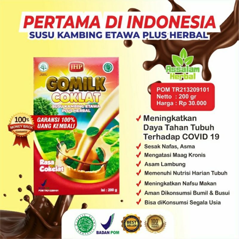 

Susu Kambing Etawa Plus Herbar "GOMILK" Coklat