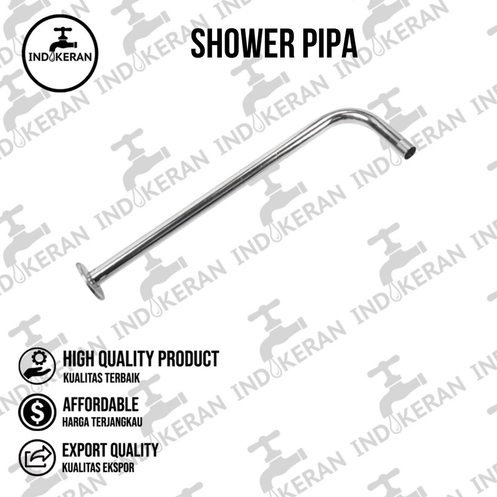 INDOKERAN - Pipa Wall Shower Dinding Tiang Mandi - 30/40/50 CM