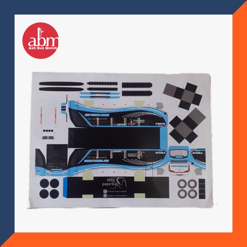 Pola Paperbus Miniatur Bus Miniatur Bis Pajangan STJ Sudiro Tungga Jaya I Nerazzuri