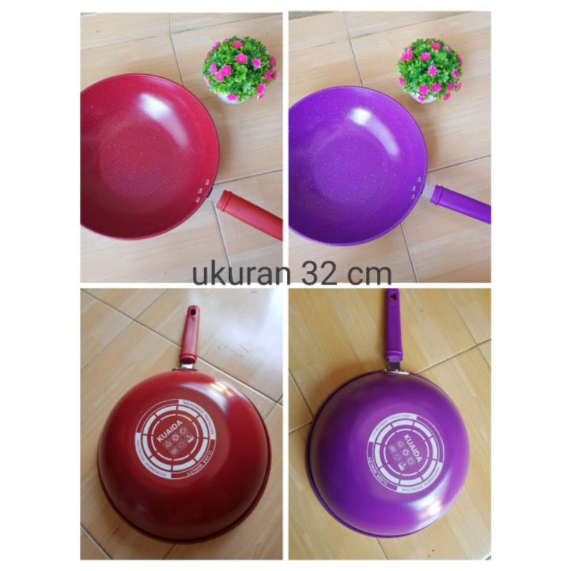 Wajan Gagang Warna 32cm