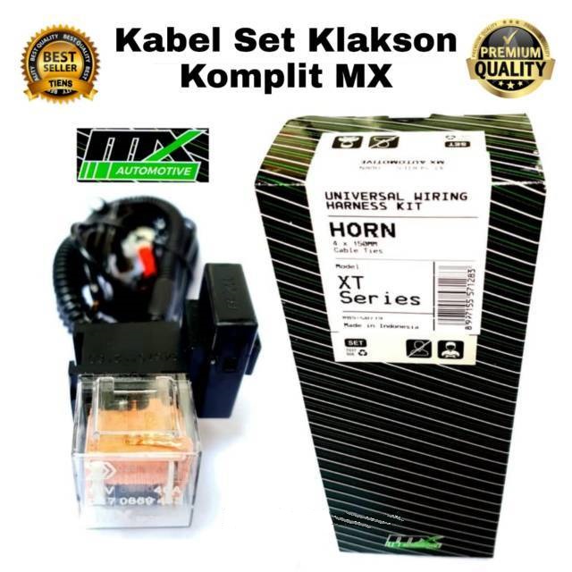 PAKET KOMPLIT Klakson Hella Midnight Black Twin Tone 12v + Kabel Relay Set MX relay bosch Original Termurah Terlaris