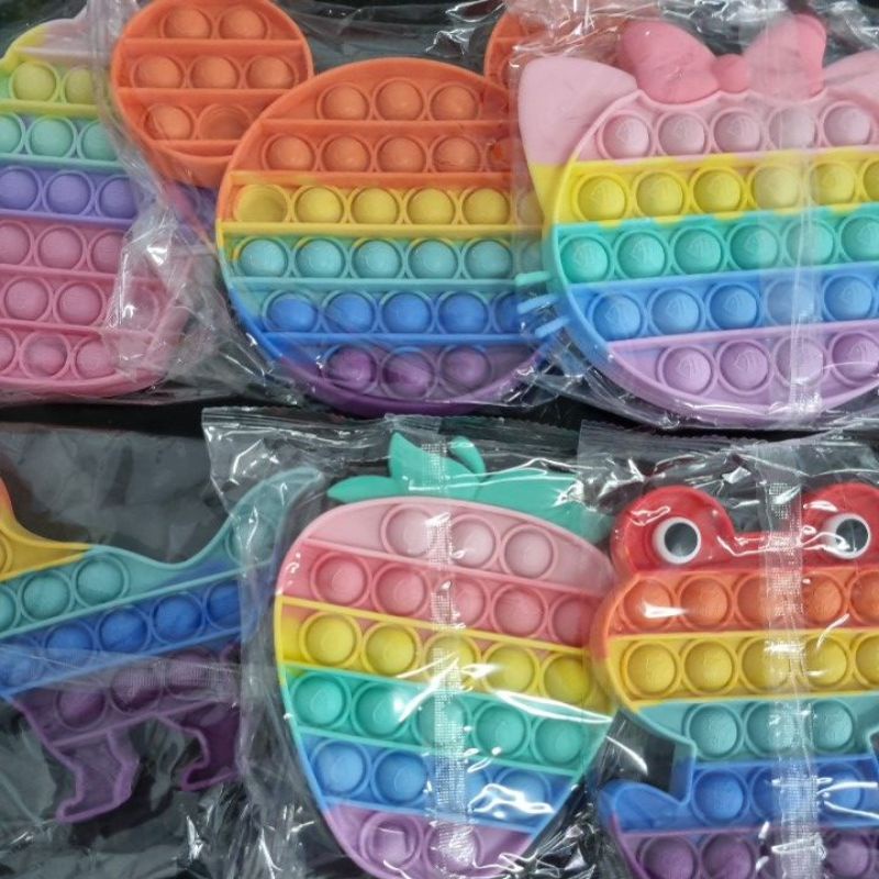 POP IT FIDGET TOY mainan penghilang stress relief kids kualitas 3d embos premium / MAINAN POP IT TIK TOK ANAK