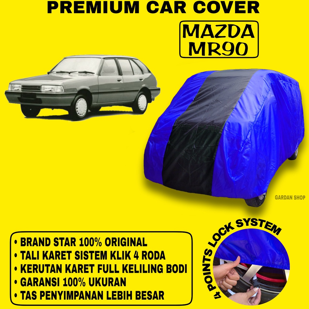 Body Cover MAZDA MR90 BIRU HITAM Penutup Bodi Mobil Mazda Mr90 Waterproof PREMIUM