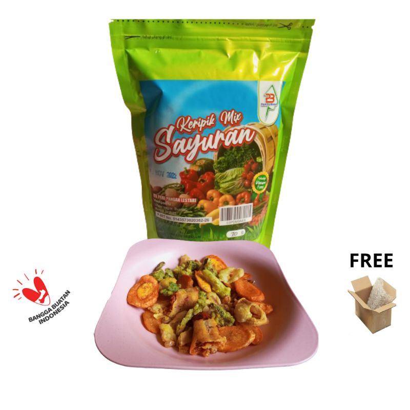 Keripik Mix Buah dan Mix Sayur Kualitas Super 80 gr