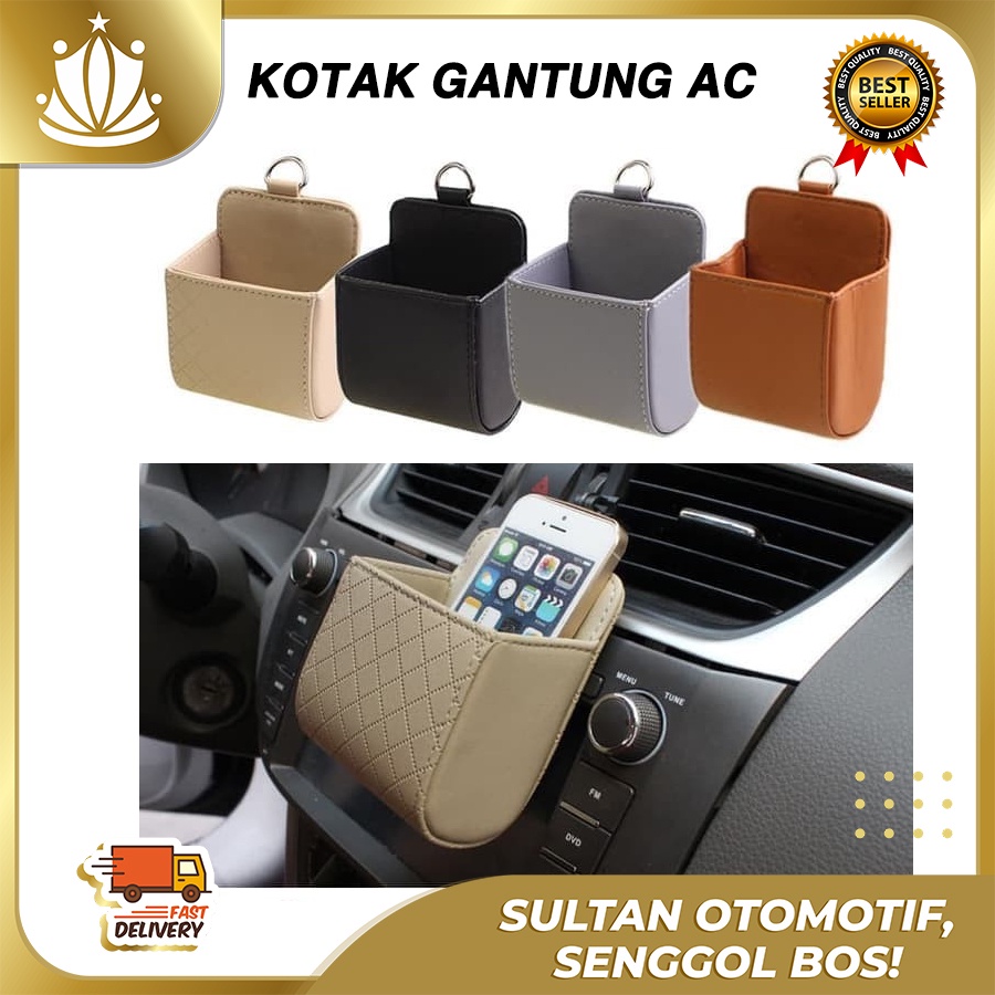 Kotak Gantung AC Mobil , WADAH Mobil Multifungsi, Tempat HP KARCIS dll