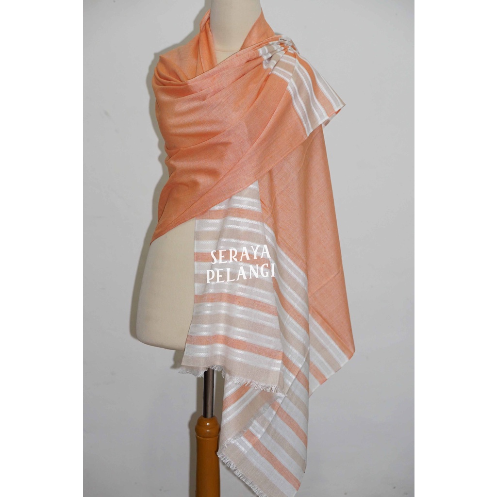 Pashmina Motif Garis 02 | Selendang | Scarf | Syal | Shawl | Pasmina