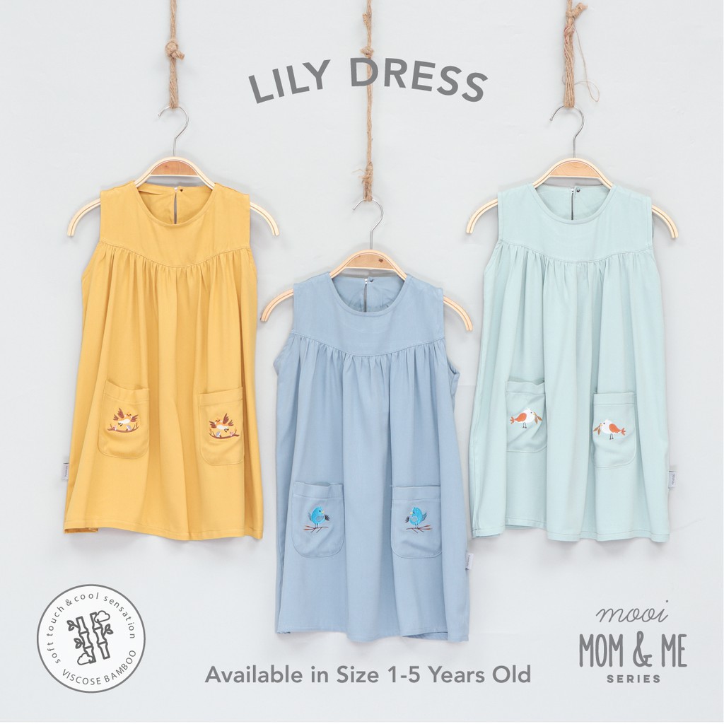 11.11 Sale AMBYAR Mooi Dress Anak 1-3 Tahun Perempuan Lily Dress CBKS