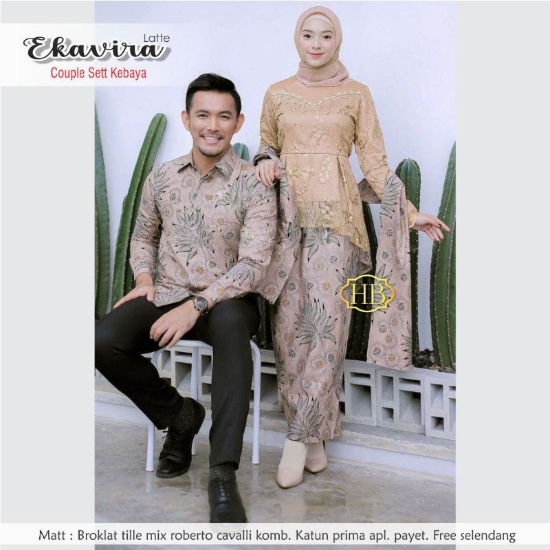 NEW COUPLE KEBAYA TERBARU TERVIRAL EKAVIRA SET COUPLE KEBAYA