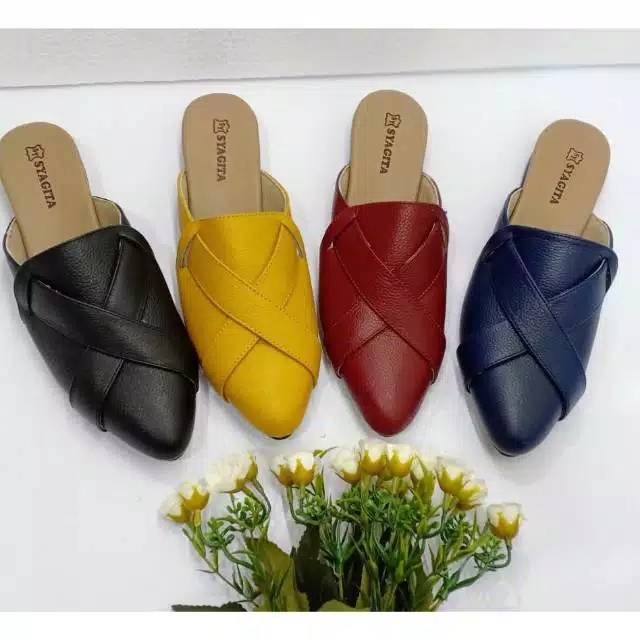 SANDAL SEPATU WANITA PAPIRUT SANDAL KULIT ASLI GARUT SANDAL WANITA ORIGINAL 010