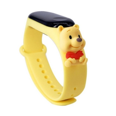 ✅COD Jam Tangan Elektronik Motif Kartun Anak Laki-laki Perempuan LED Karakter Minimalis Gelang-Var 1 Pooh