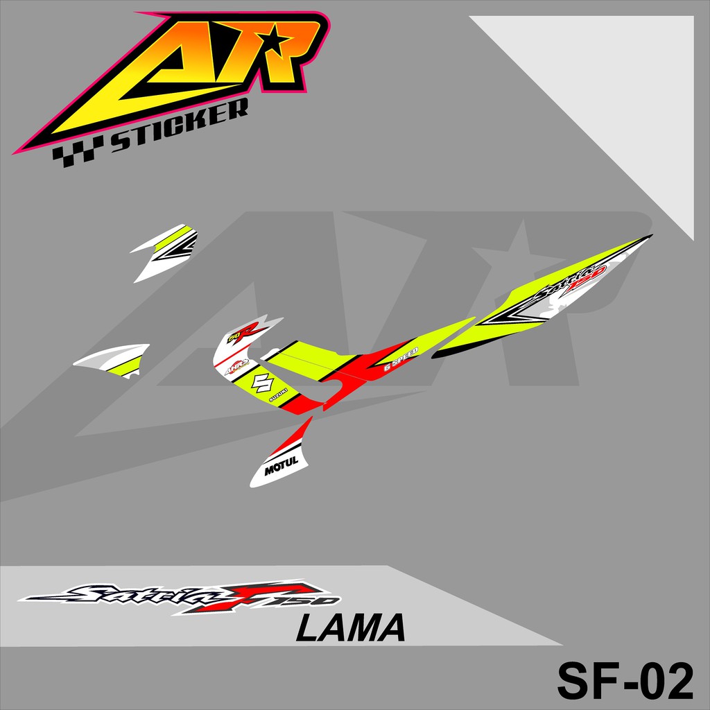 Striping Satria FU Barong Motif Racing SF-02
