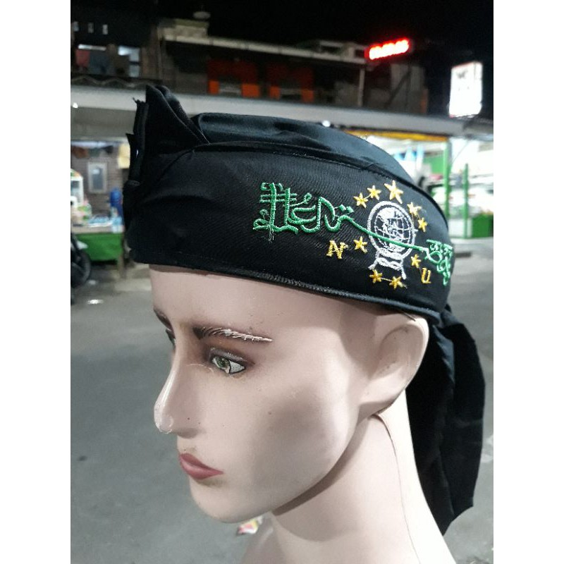 Iket jawa sunda blangkon lipat bordir NU