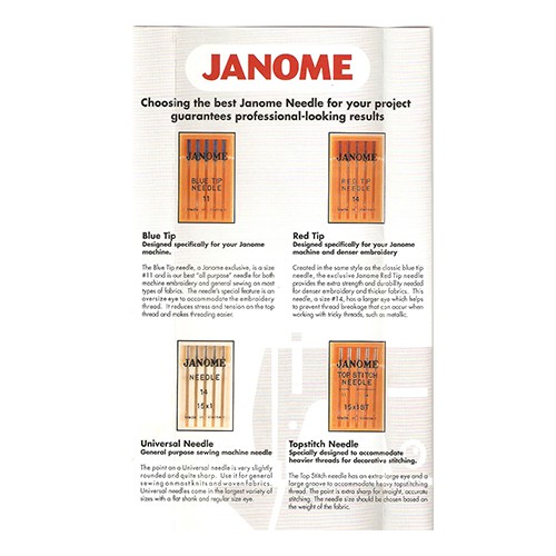 Jarum Kaos - Jarum Jersey - Jarum Spandek Merk JANOME Blue Tip