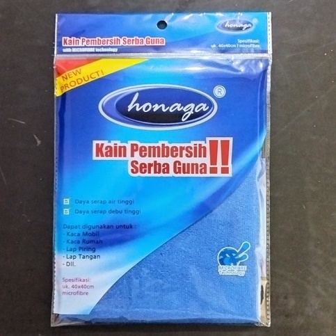 KAIN LAP MICROFIBRE MULTIGUNA HONAGA SERBAGUNA KUALITAS TERBAIK 40X40CM