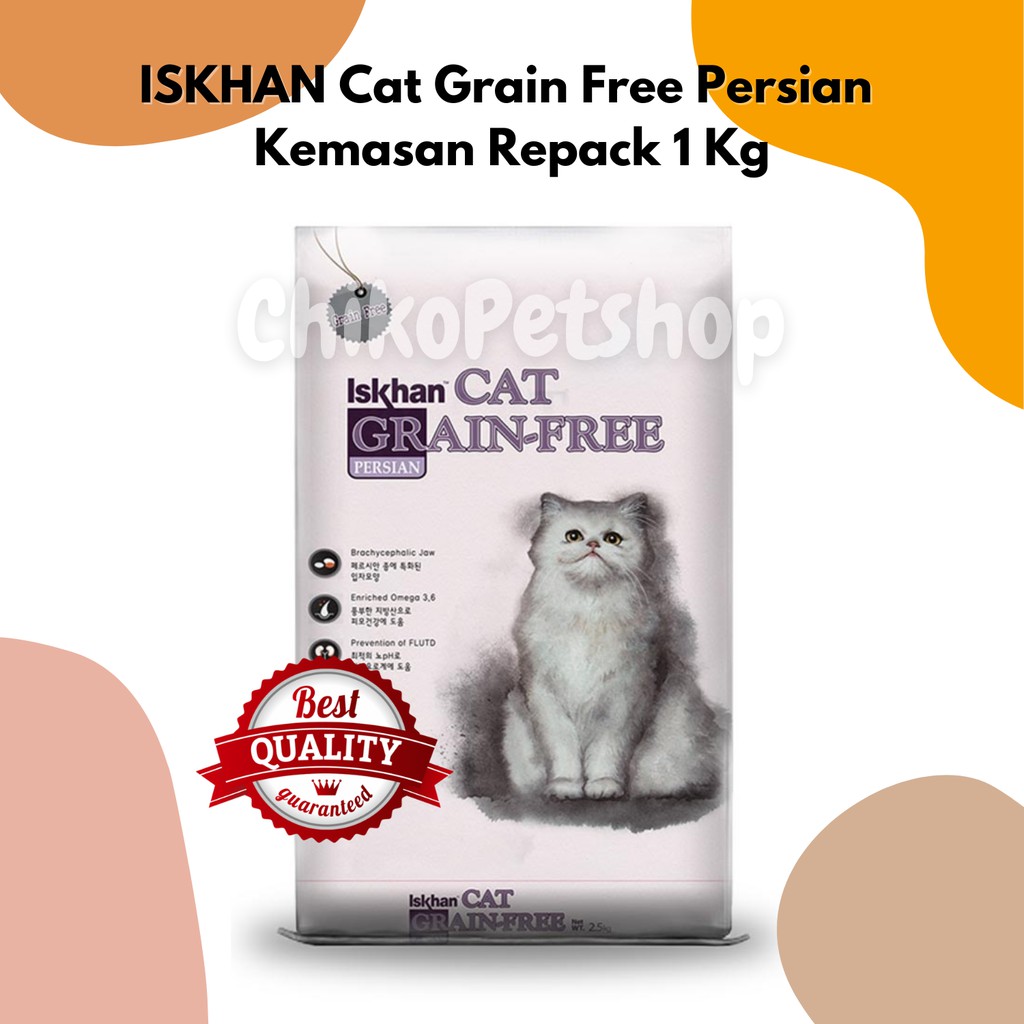 ISKHAN PERSIAN Cat Food Grain Free Makanan kucing Impor KOREA Kemasan 1 Kg