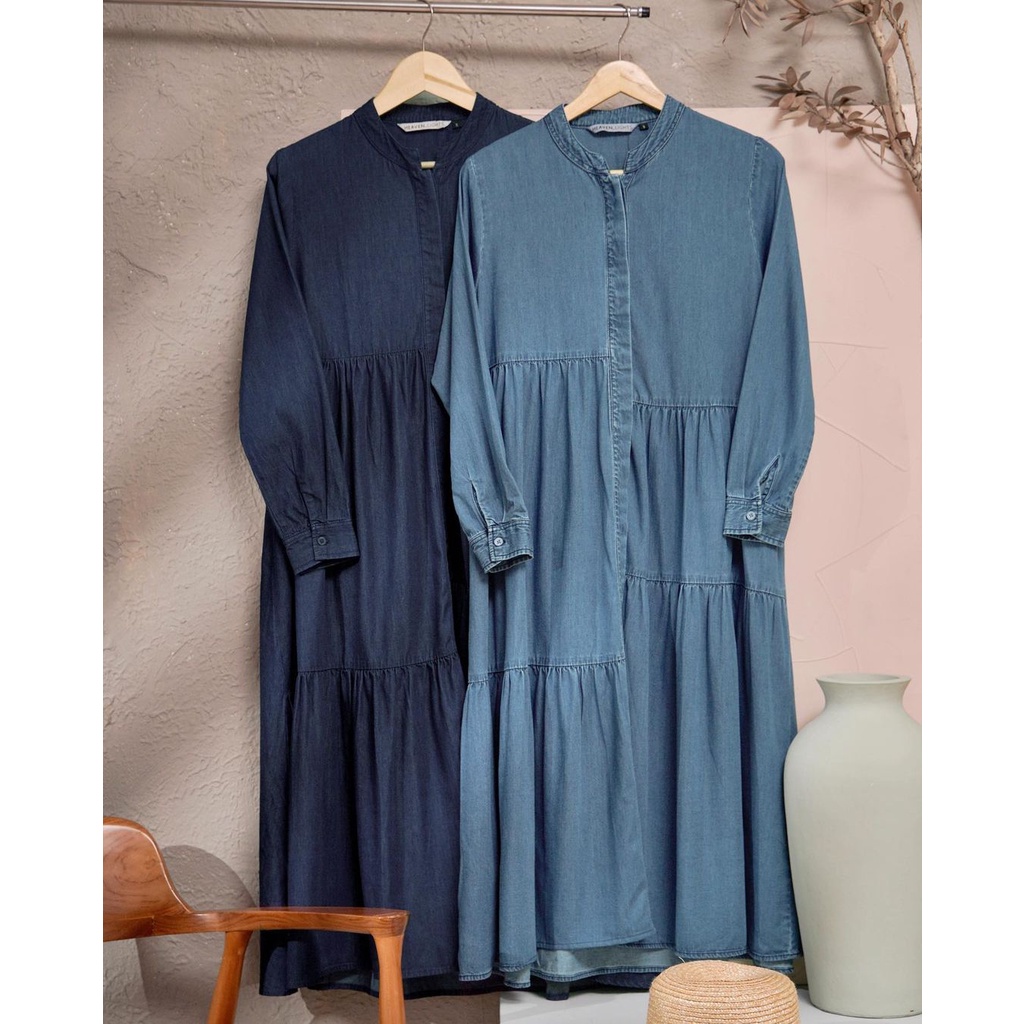 Heaven Lights Shaima Long Jeans / Tunik Jeans / Midi Dress Jeans
