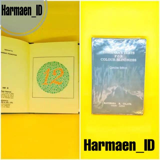 BUKU ISHIHARA/ BUKU TES BUTA WARNA/ TES BUTA WARNA